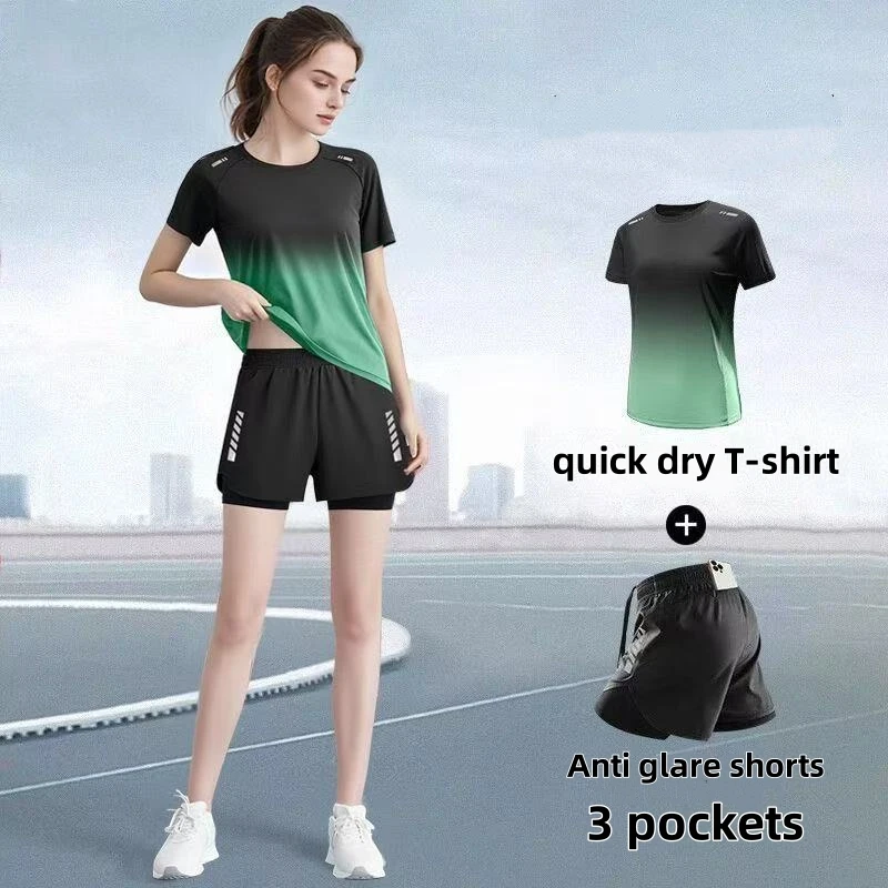 Badminton Aesthetic - Set pakaian olahraga wanita, celana pendek