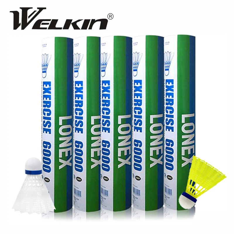 Nylon Shuttlecock 12 - 12 Buah/Barel Super Kuat Nilon Plastik