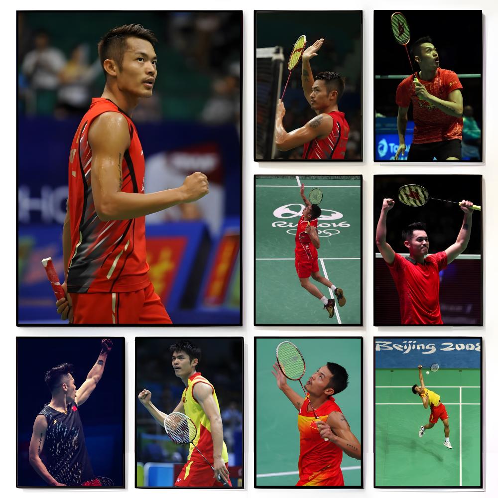 Badminton Legend - Poster Legenda Bulu Tangkis Lin Dan