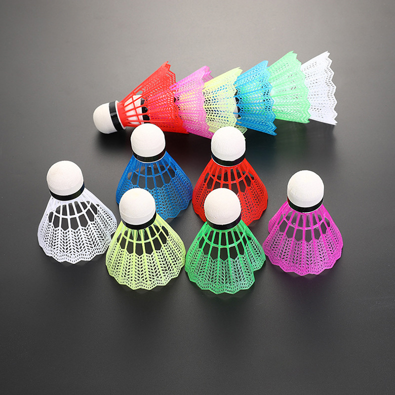 Bola Badminton Berwarna-warni, - Nylon Shuttlecock 12 ulasan dan harga