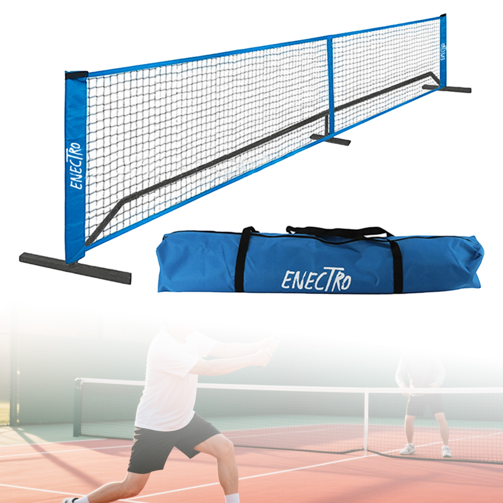 Jaring Pickleball Portabel 6.7 - Badminton Png ulasan dan harga