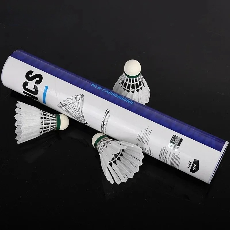12pcs NCS Carbon Sound Shuttle - Nylon Shuttlecock 12 ulasan dan harga